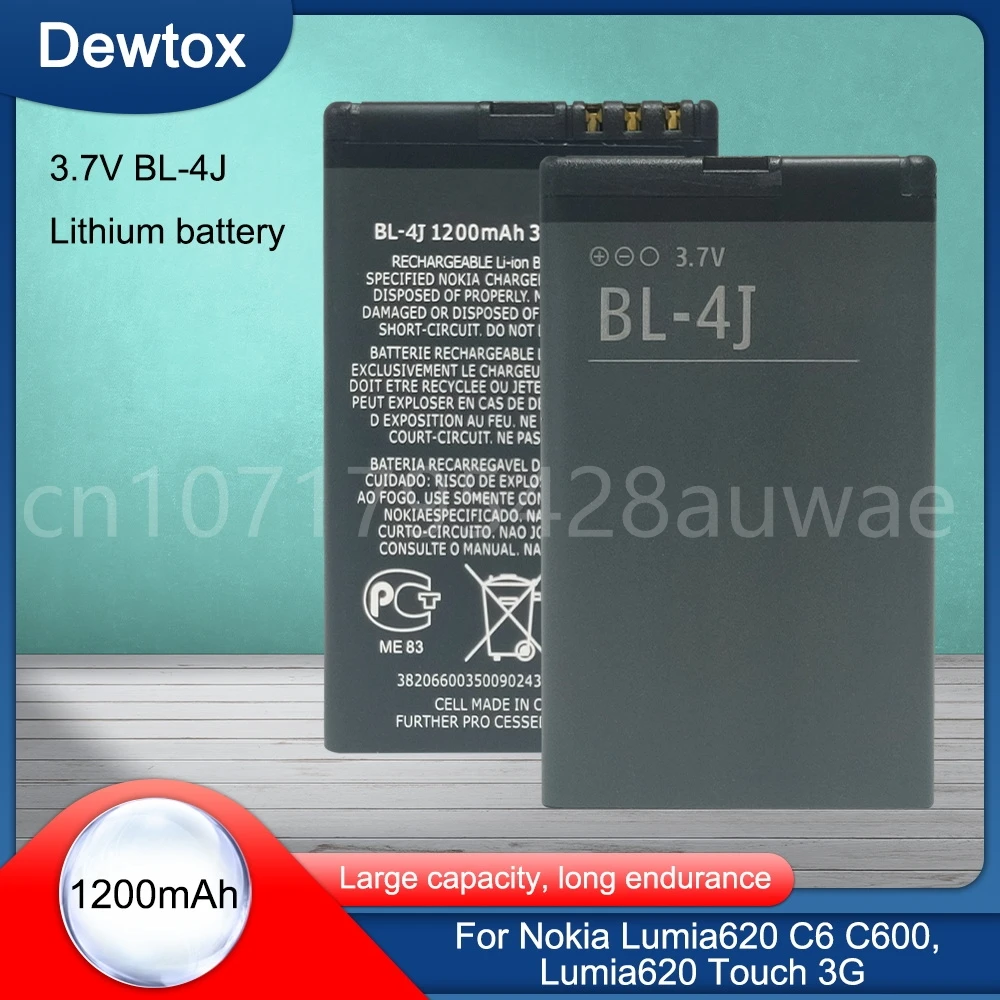 BL 4J BL-4J High Quality 1200mAh Battery for Nokia Lumia 620 C6 C6-00 C600 Touch 3G Replacement Battery BL4J