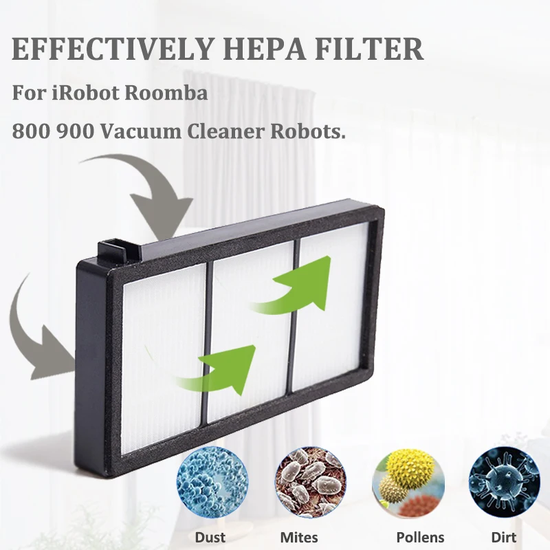 Kit de pièces détachées pour aspirateur iRobot Roomba, brosse latérale, filtre HEPA, brosse principale pour aspirateur iRobot, séries 800 870 880 900 980
