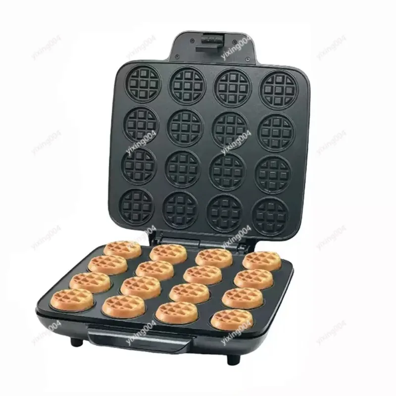 Electric 16 Hole Waffle Maker Portable Mini Breakfast Cake Making Machine