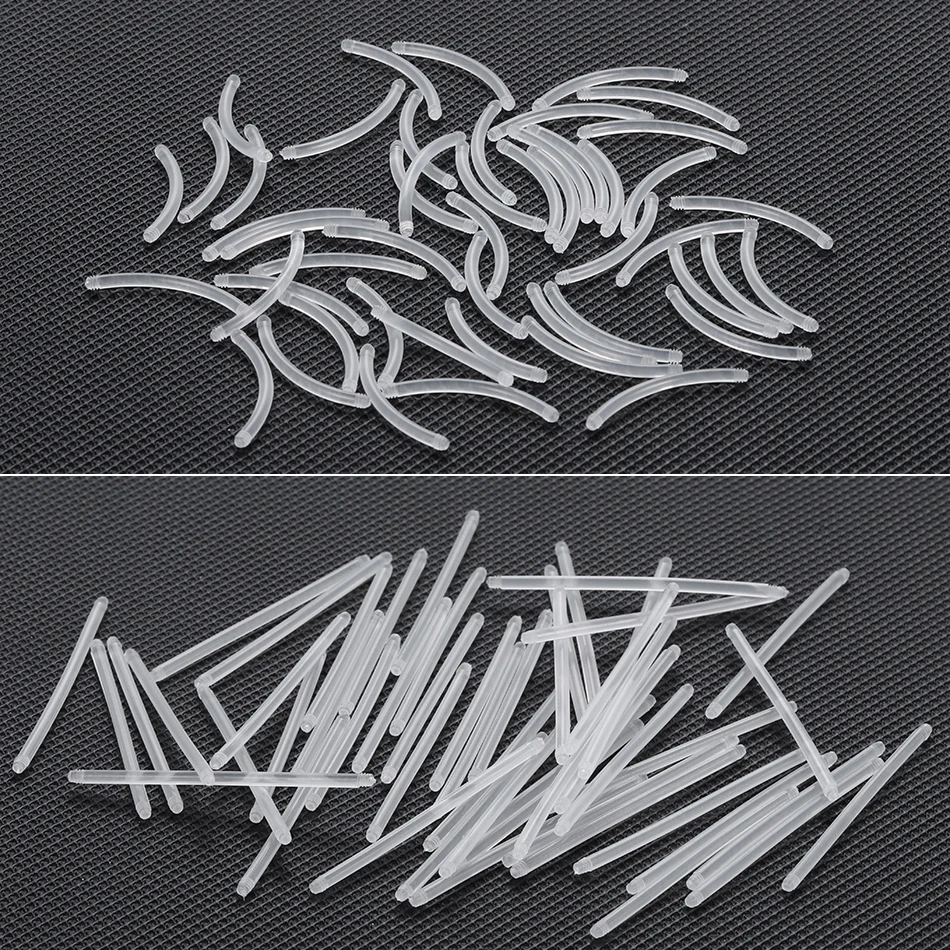 Nipple Bar Curved - 50Pcs/lot 14G Straight Bar Parts 6mm-38mm