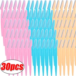 6/30pcs Portable Face Razor Eye Brow Epilation Eyebrow Trimmer Blade Shaver Hair Removal Cutters Safety Razor Woman Makeup