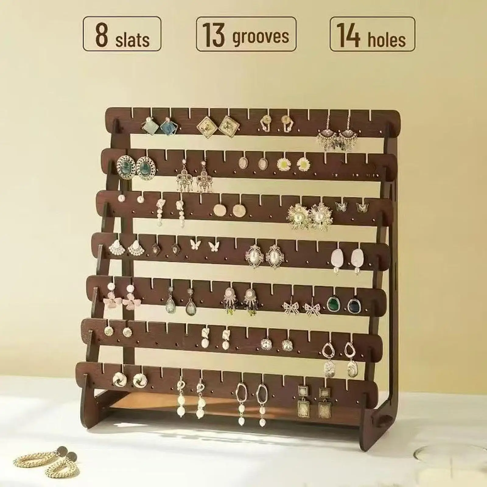 

Earring Display Stand Decorative Jewelry Display Rack for Rings Store Room