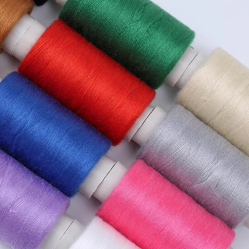1 Set mit 6 Farben 402 Nähgarn-Set Polyester-Stickgarn-Kit 360M pro Spule für DIY-Bastelarbeiten und Haushaltsnähmaschinen-Zubehör – Detail 7