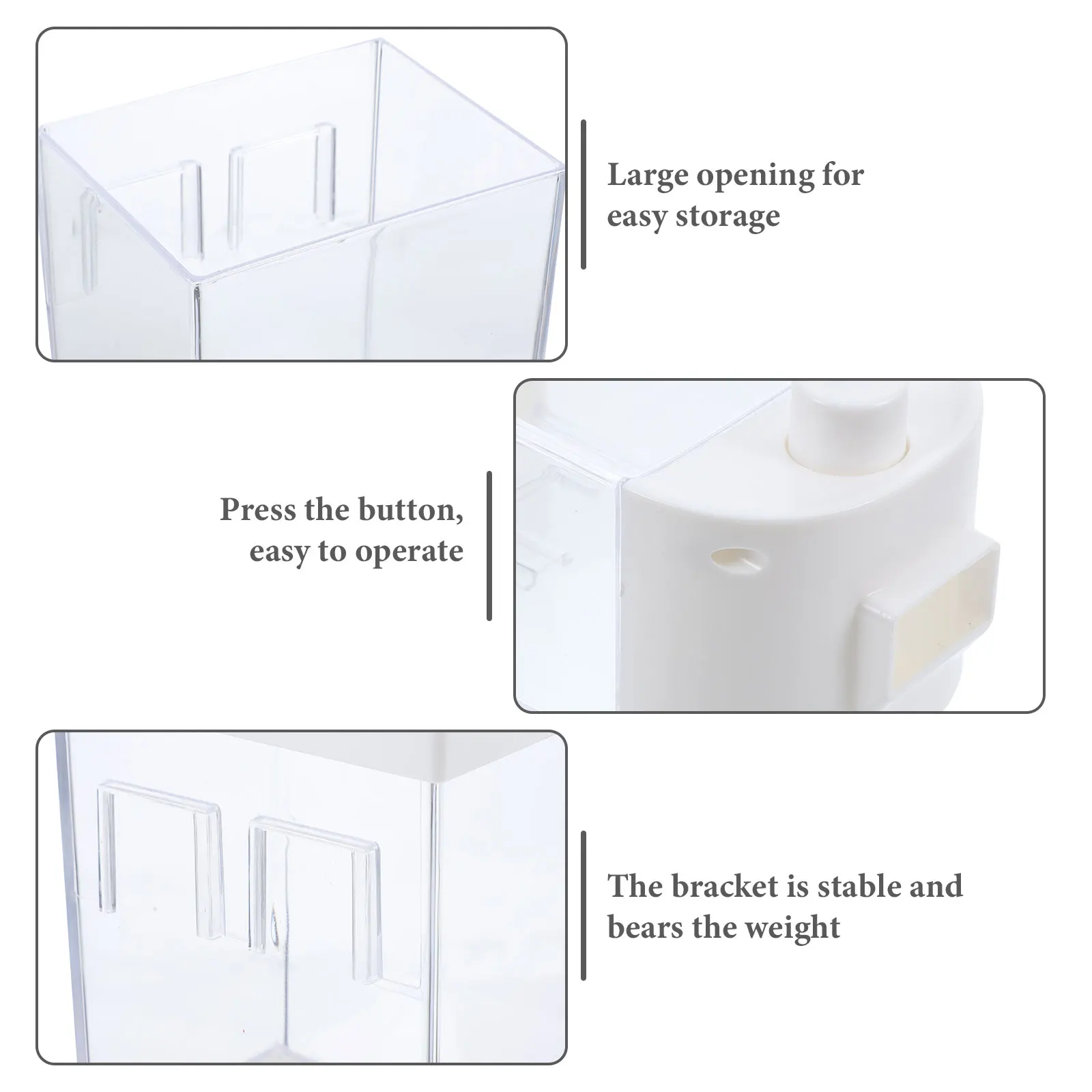 

Hanging Plastic Sealed Can Kitchen Grain Storage Container 1000Ml Dispenser Transparent Moisture Proof Dry Food Storage Box