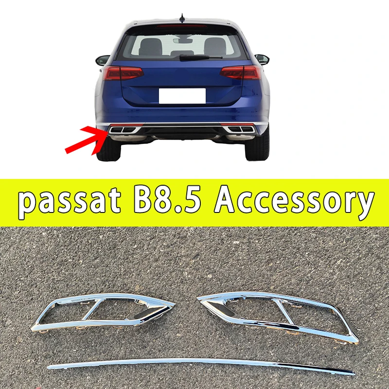 Listwa chromowana dekoracyjna tylnego zderzaka Passat B8 Variant 2020 2021 2022 2023, akcesoria samochodowe Passat B8.5 sedan