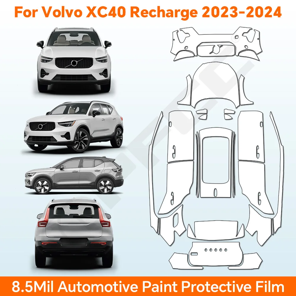 

9Mil Self Healing TPU Pre-Cut PPF Clear Bra Anti-Scratch Protective Film Kit for XC40 Recharge 2023-2024