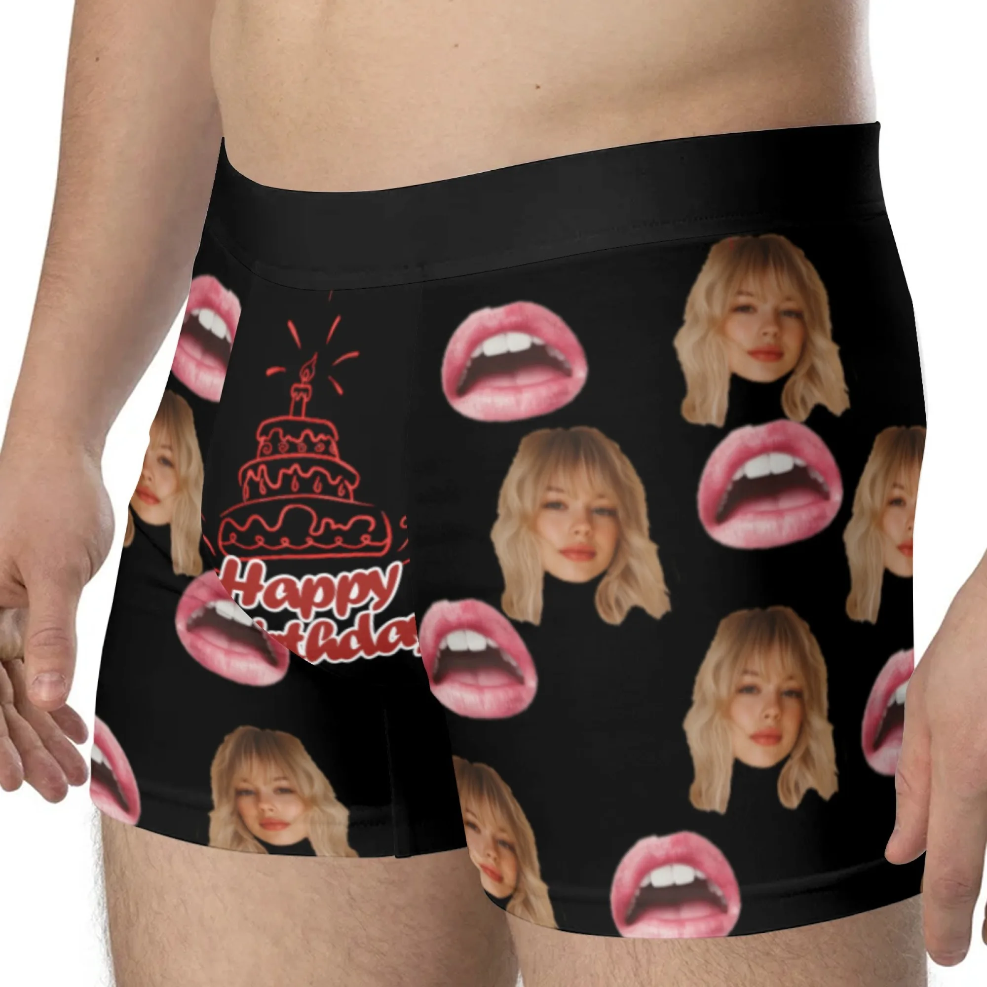 Personalized Face Photo Underwear Custom Boxer Briefs Custom Men Valentine's Day Gift For Husband Anniversary Gift for Dad