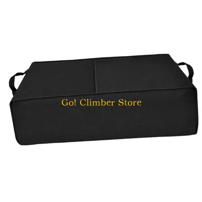 Q84C 600D Fabric Vibration Platform Cover with Remote Storage Pocket for Between-Session Fitness Equipment Care and Organization