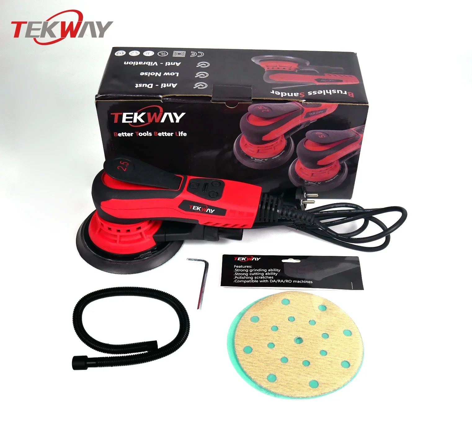 

Бесщеточная шлифовальная машина, регулируемая шлифовальная машина с шестью передачами, электрический шлифовальный инструмент, случайный 6 дюймов, 150 мм, корпус «сделай сам», заводская настройка