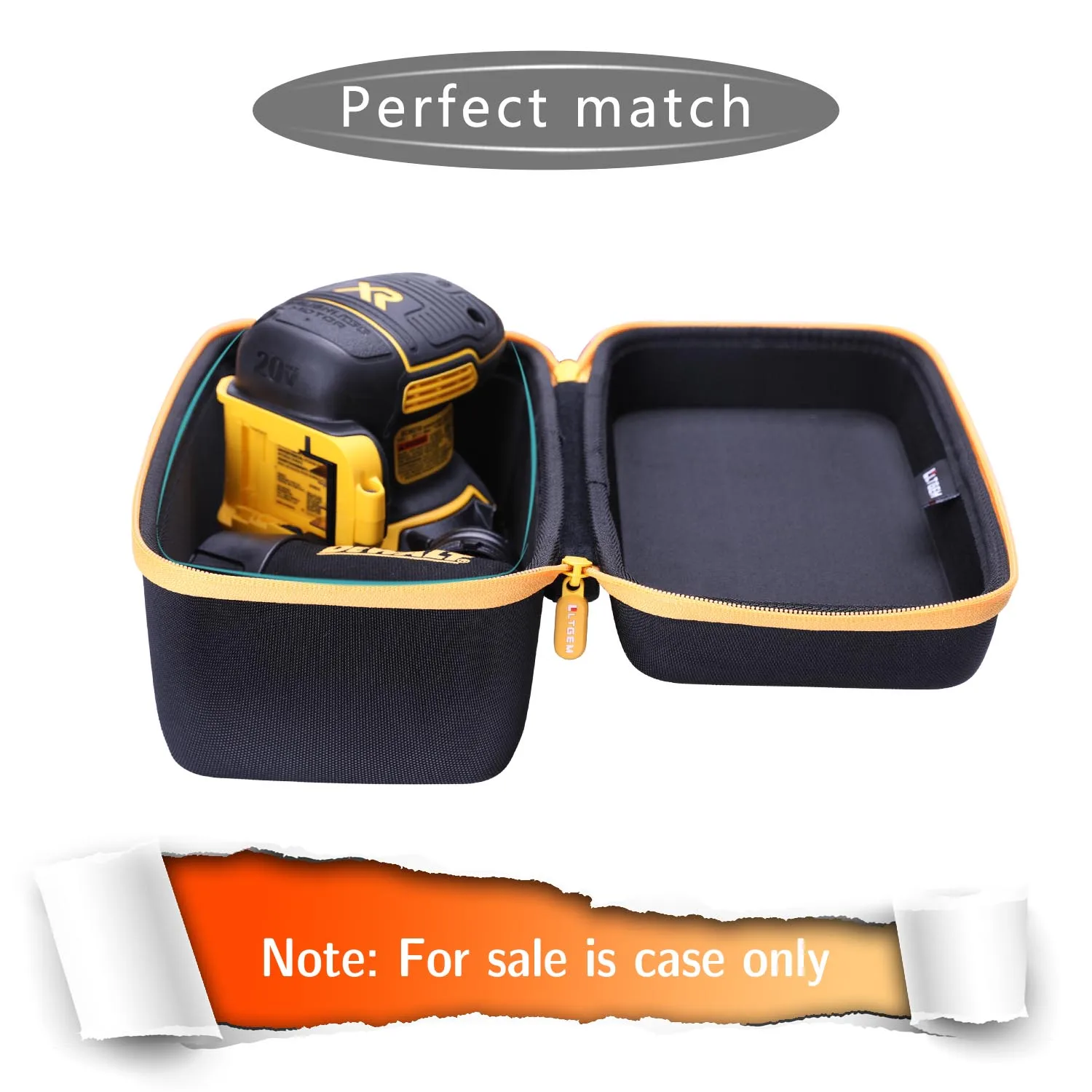 LTGEM Hard Case For DEWALT DCW600B 20V Max XR Cordless Router & DWP611 Router – Protective Travel Storage Bag With Mesh Pocket & Hand Strap
