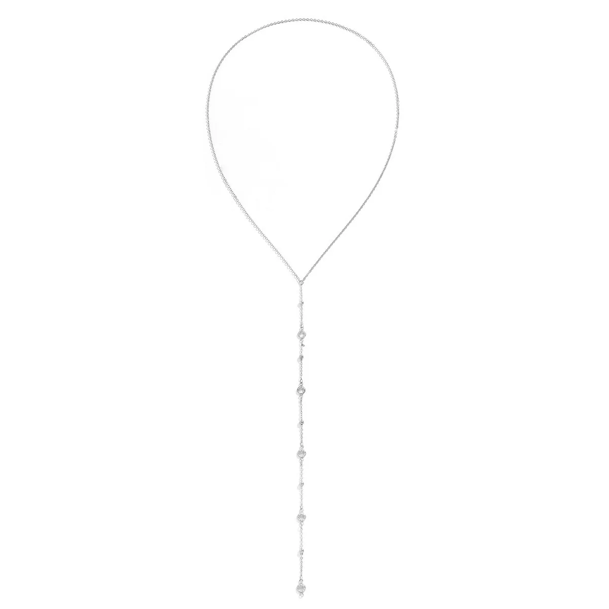 لامعة الراين عودة الصدر سلسلة قلادة للنساء مثير شرابة تسخير بيكيني الصدر سلسلة مجوهرات للجسم Mujer اكسسوارات #6