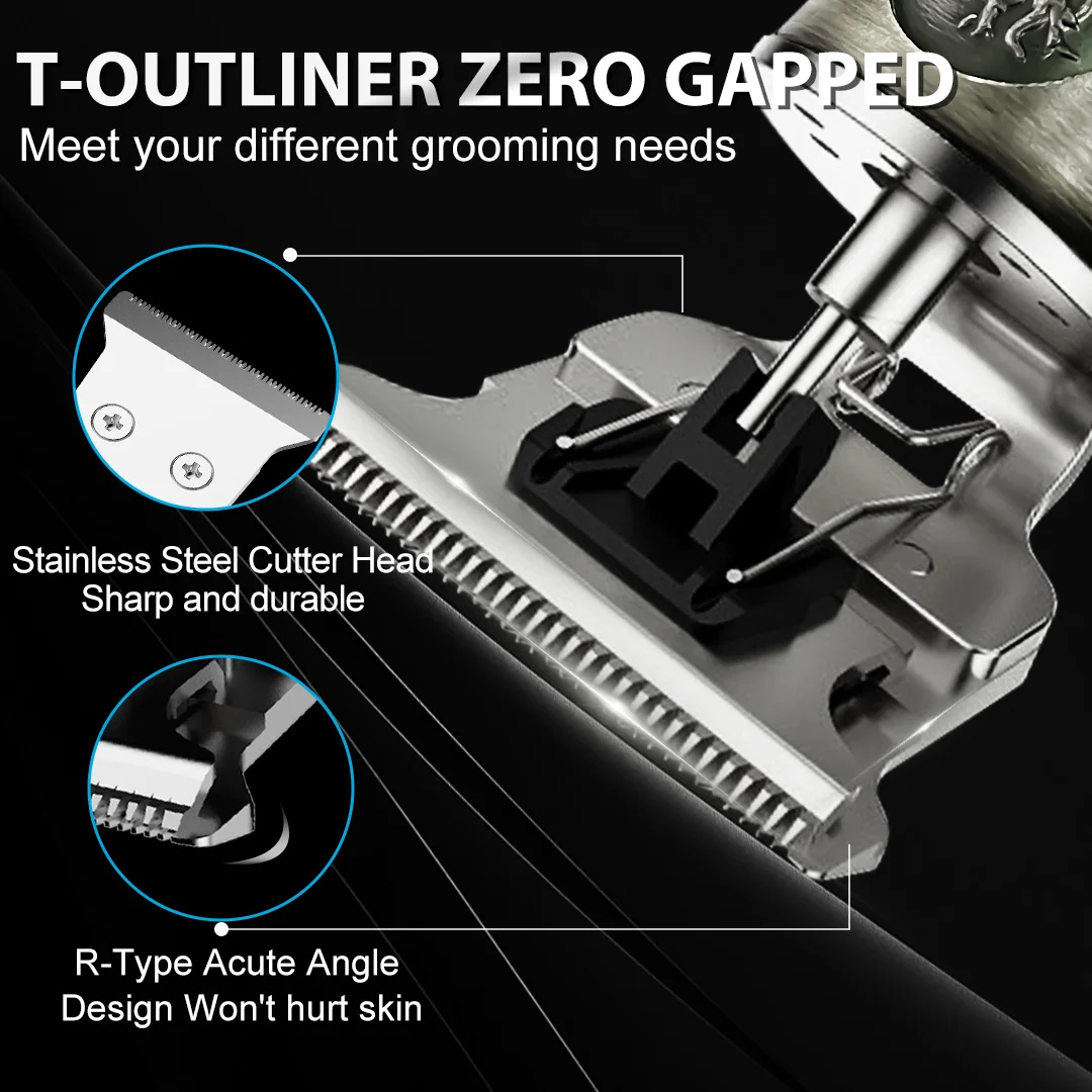 مجموعة ماكينة قص الشعر الاحترافية من سيجوي للرجال، ماكينة قص الشعر الكهربائية اللاسلكية القابلة لإعادة الشحن #2