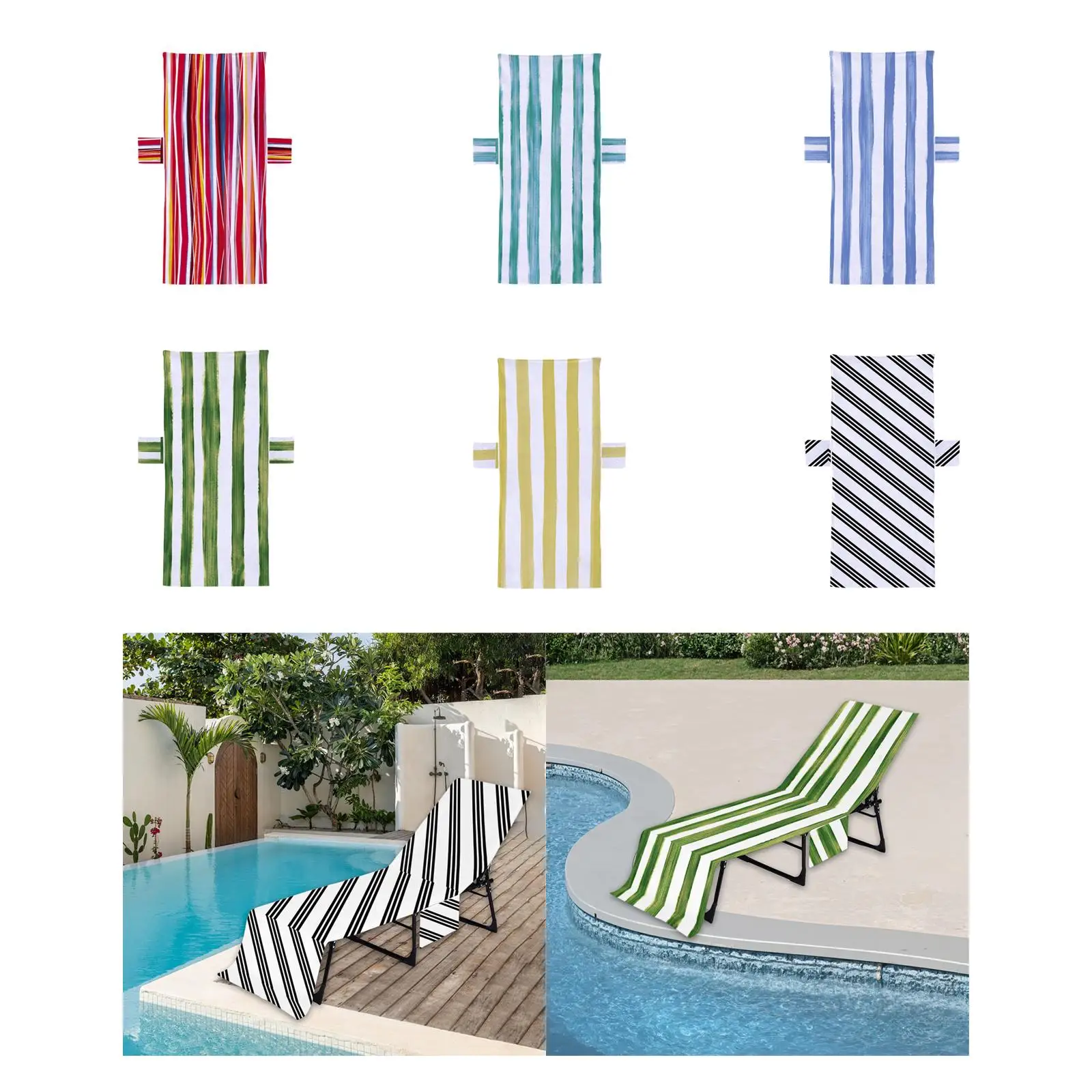 Beach Chair Cover with Storage Pocket for Easy Travel And Relaxation