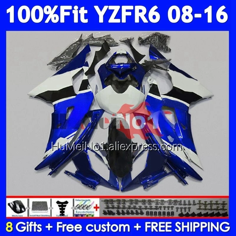 Bodys For YAMAHA YZF R6 600 R 6 YZF-600 YZF-R6 359No.153 YZFR6 YZF600 08 09 10 11 12 2013 2014 2015 Movistar 2016 Fairing Kit