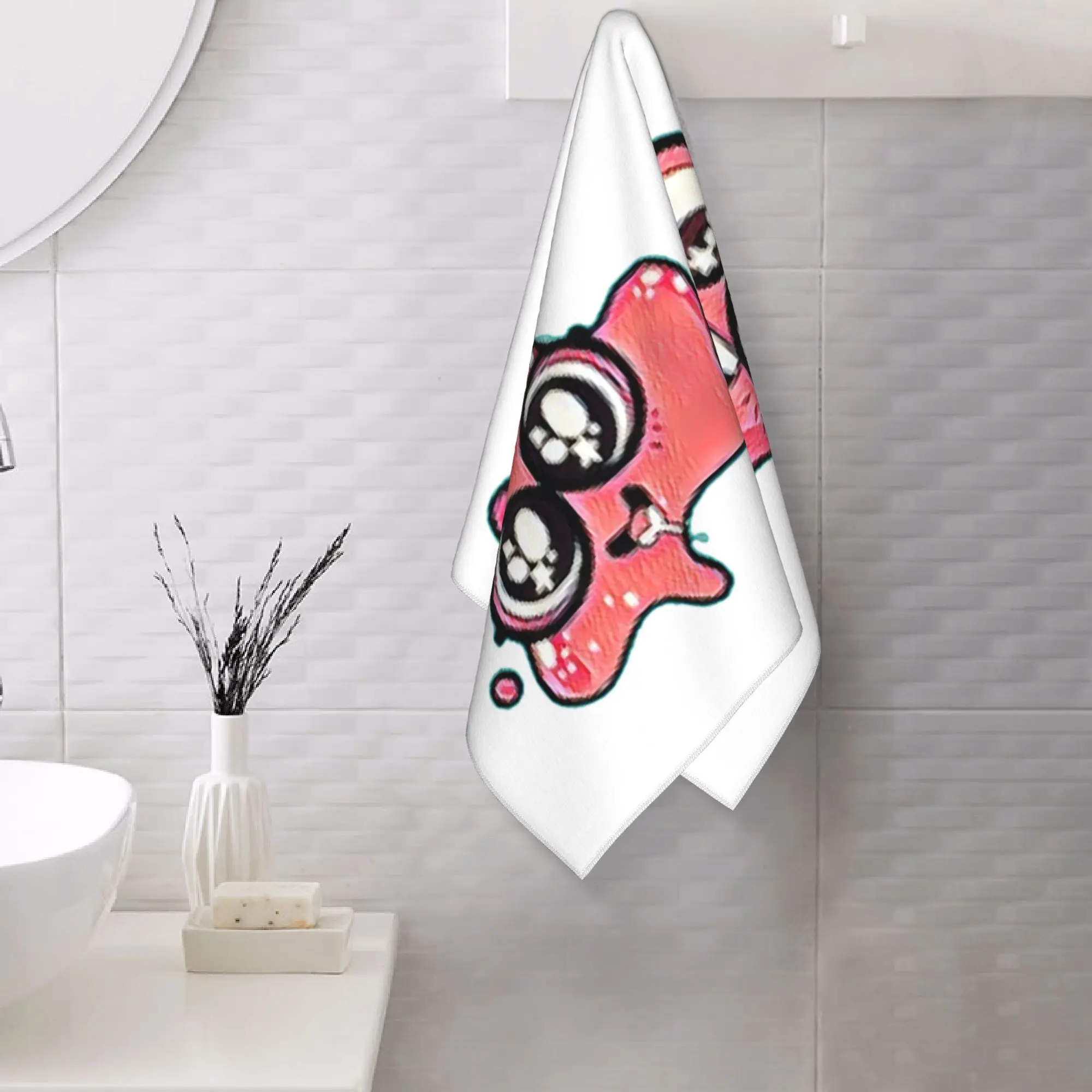 Custom Super Slick Slime Sam Soft Face Towel Quick Dry Pool Bath Cotton Towels Breathable