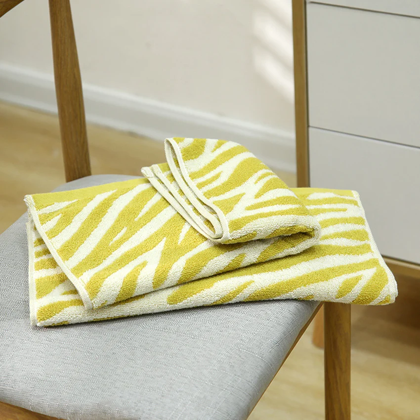 Striped Tiger Pattern Hand Towel Cotton Soft Skin-friendly Face Towel Quick-drying Absorbent Towel For Home Bathroom 29*13in