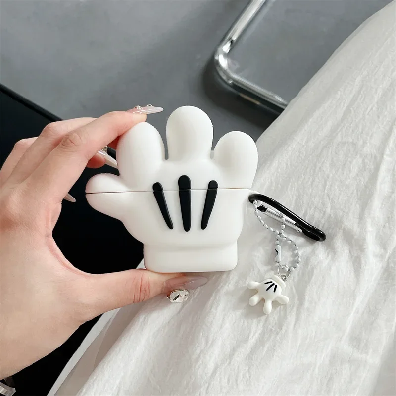 

Cartoon Glove Case for AirPods 4 Airpod 1 2 3 Pro Pro2 Bluetooth Earbuds Charging Box Protective Earphone Case Cover