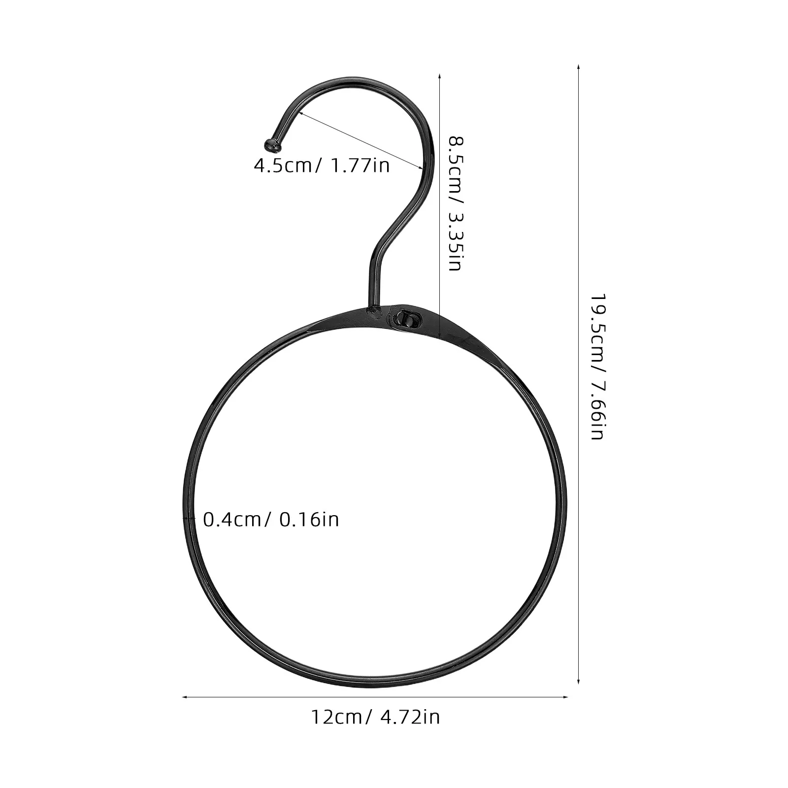 6Pcs Belt Organizer for Closet Vertical Space Saver Belt Hanger Circle Rings for Scarves Ties Shawls Veils Bags Hat Storage