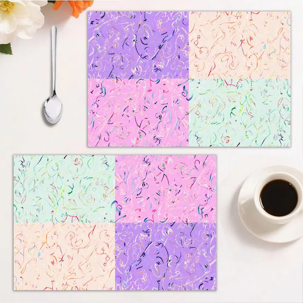 4Pcs Stylish Placem… - image