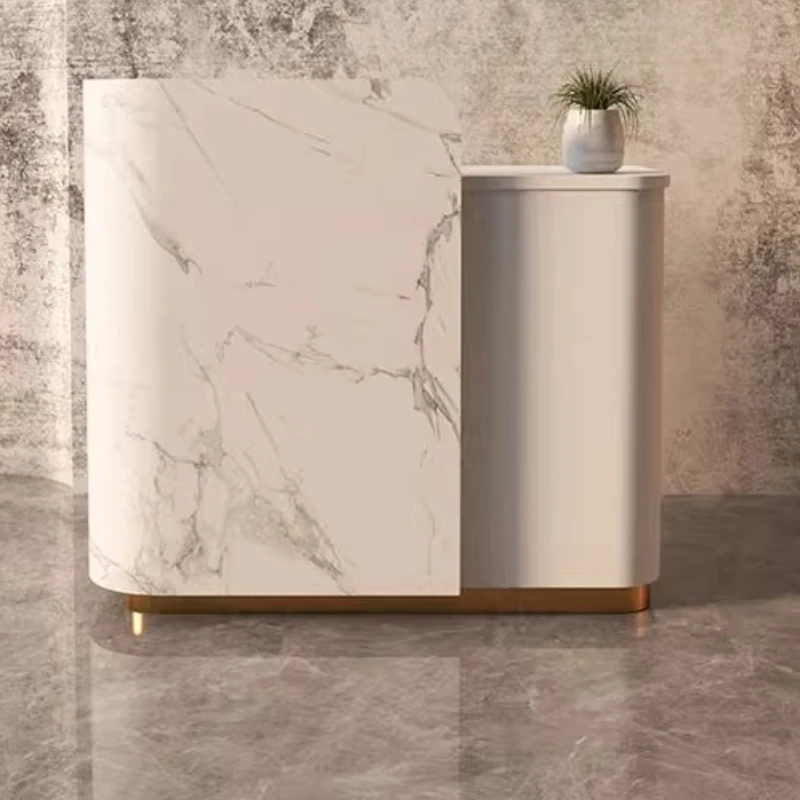 أدراج مكاتب الاستقبال عالية الجودة عرض خدمة الترويج مكاتب الاستقبال تصميم صالون التجميل أثاث Escrivaninha #6