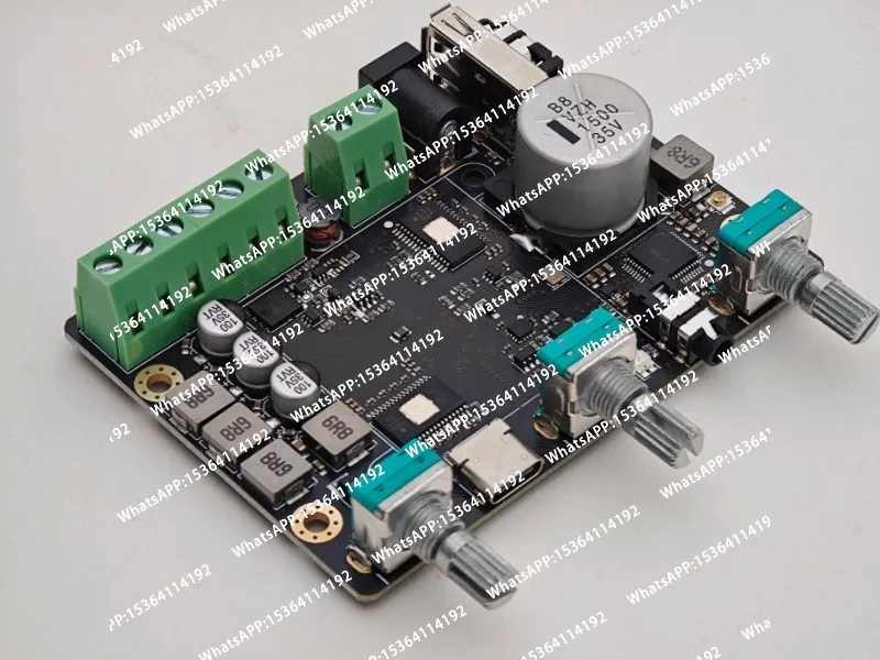 Bluetooth 2.1 DSP Power Amplifier 2x50W+100W Subwoofer Amplifiers Three Channel Independent 31 Segment EQ Amplificador