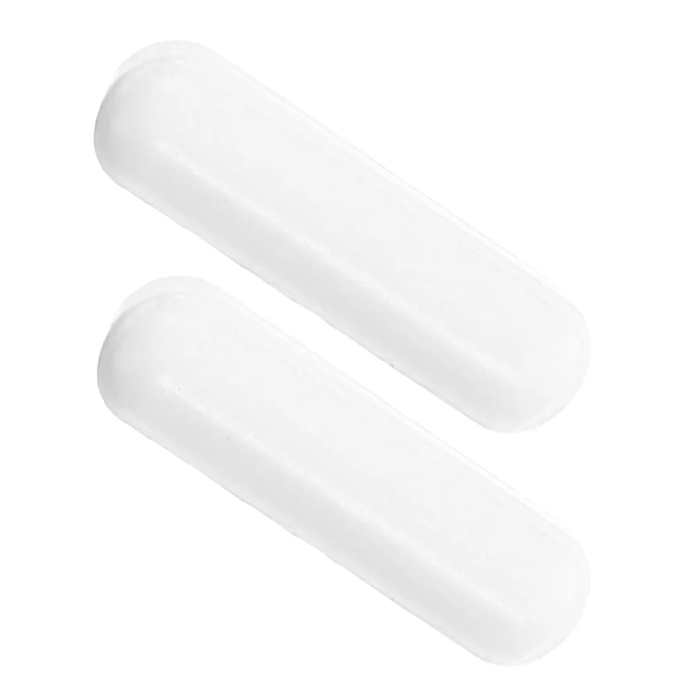 2 Pcs Rotors Magnetic Stirring Rod Bar Stirrer Cylindrical White for Laboratory Mixer