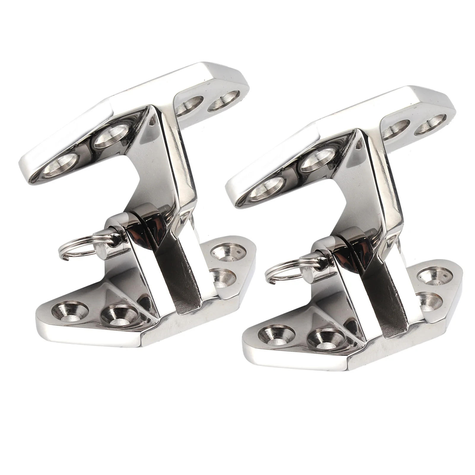 2Pcs Marine Hatch Hinge 316 Stainless Steel for Boat Yacht Removable Pin Corrosion Resistant Hardware Fitting OEM Replacement
