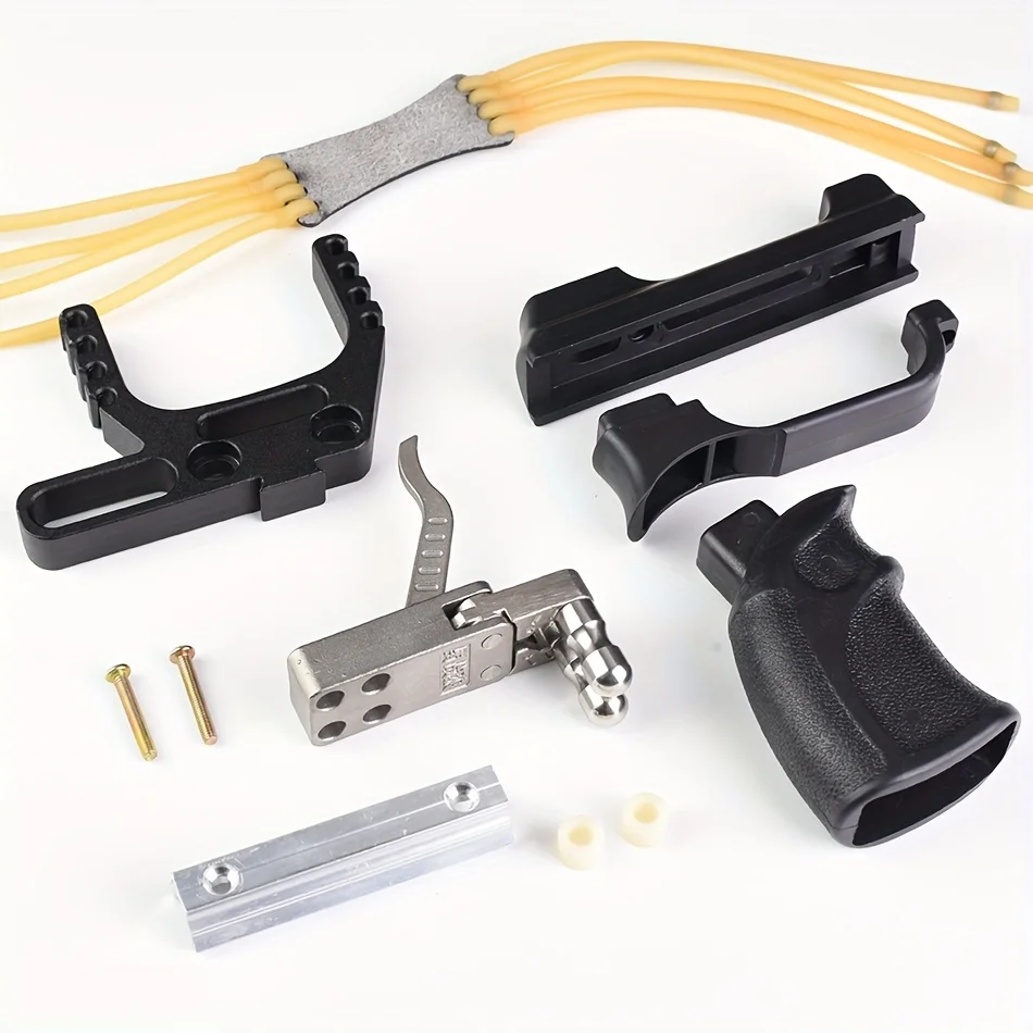 مجموعة ملحقات الصيد الخارجية الاحترافية - مجموعة أدوات DIY مكونة من خمس قطع. ملحقات تجميع المقلاع المحمولة متعددة الوظائف