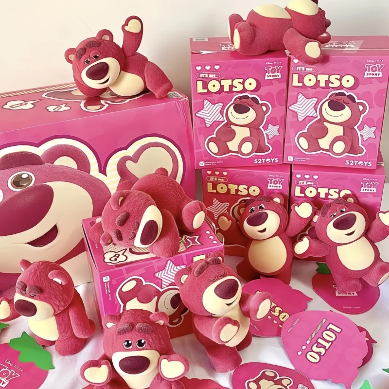 

Genuine 52TOYS Disney Toy Story Lotso It's Me Series Blind Box Strawberry Bear Mini Anime Figure Mystery Box Dolls Car Ornament