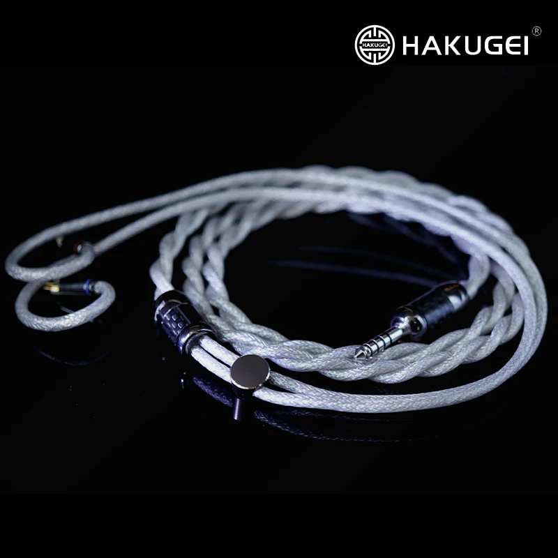 HAKUGEI Gray Dragon Gold Silver Palladium Shield 192 cores Earbuds earphone upgrade Cable wire Litz Silver plated 0.78mm MMCX