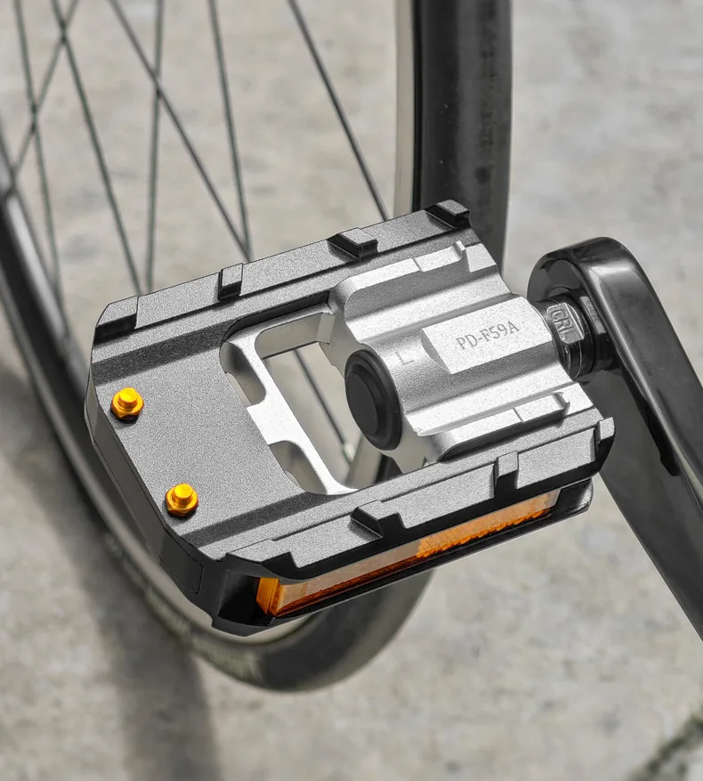 

Складные педали для велосипеда, универсальные педали для MTB и шоссейных велосипедов, противоскользящие, светоотражающие, с герметичными подшипниками, Cr-Mo, 9/16