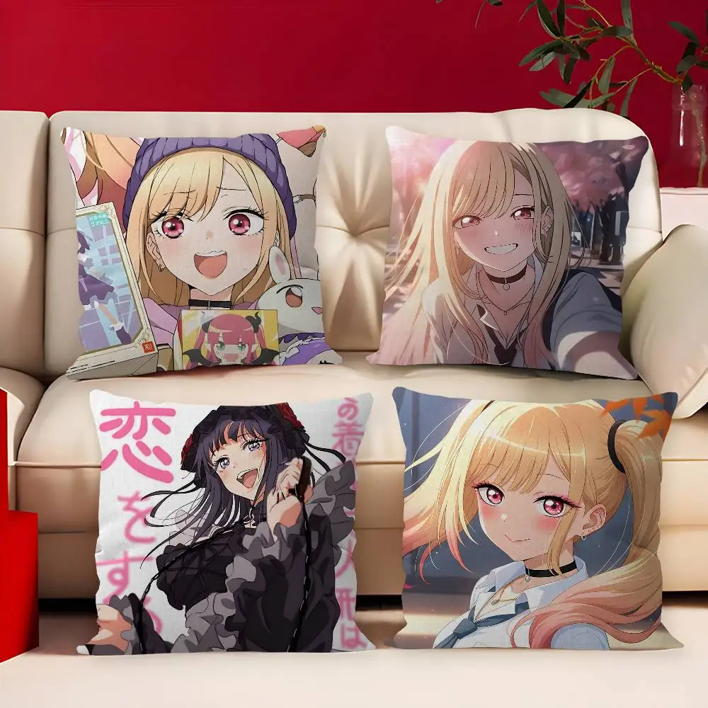 Anime M-My Dress-Up Darling Cushion Cover Inches Farmhouse Decor Home Throw Pillow Covers For Couch Decorations