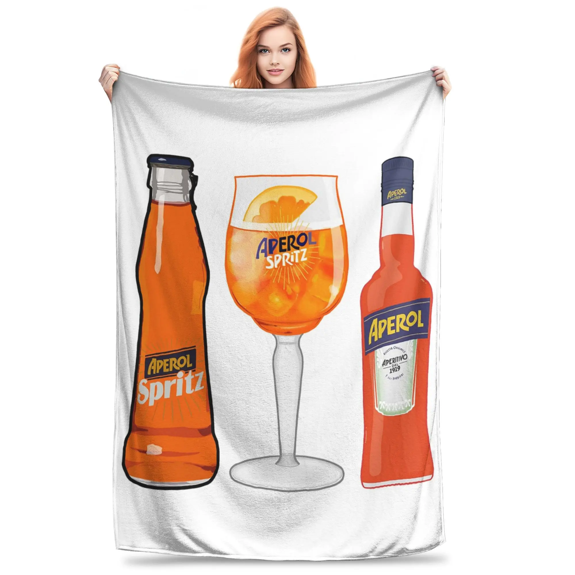 

Aperol lov Blanket Soft Warm Flannel Throw Blanket Bedspread for Bed Living room Picnic Travel Home Couch