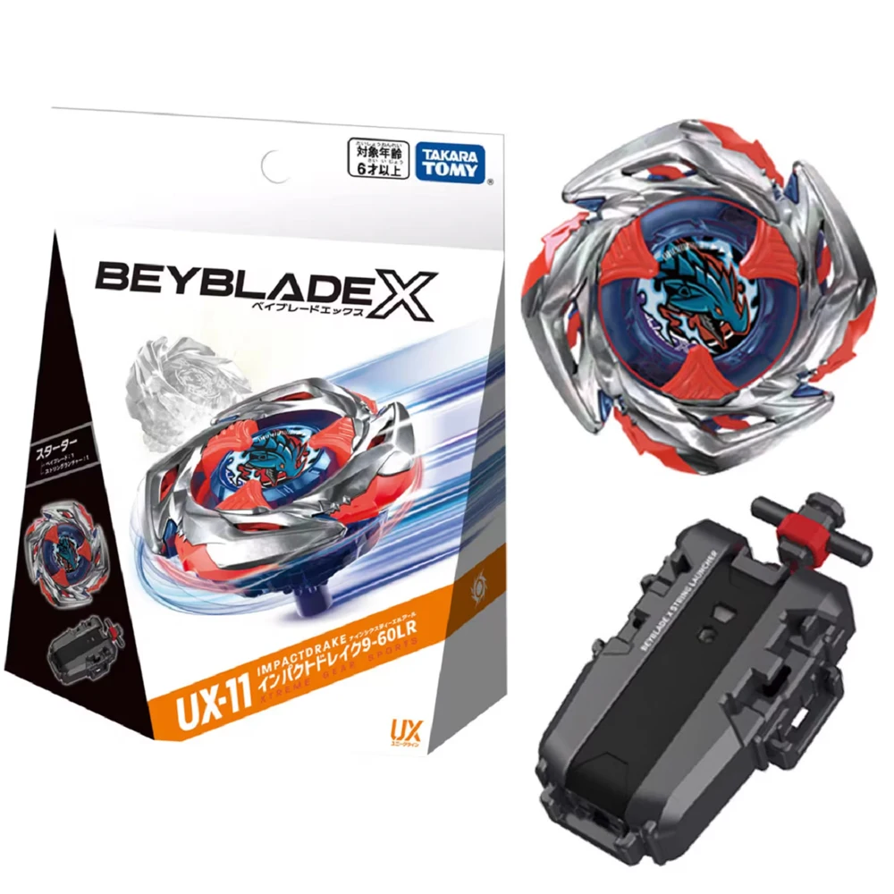 Original Takara Tomy Beyblade X UX-11 Starter Impact Drake 9-60LR