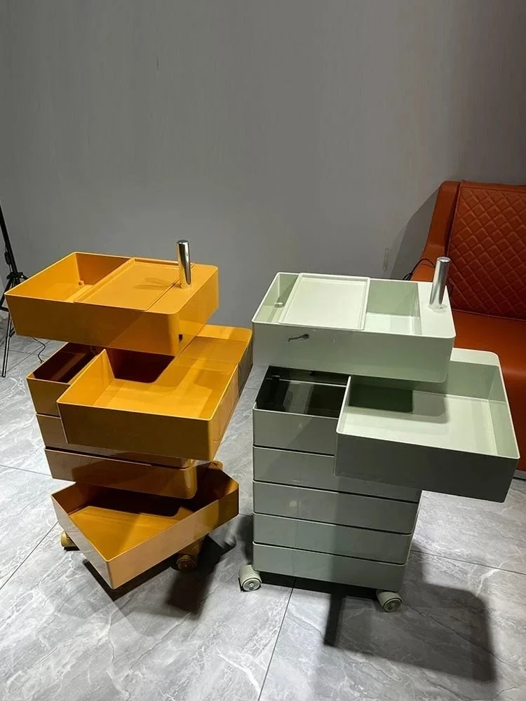 

SS Hair salon special multi-functional locker tool table haircut locker mirror table display stand
