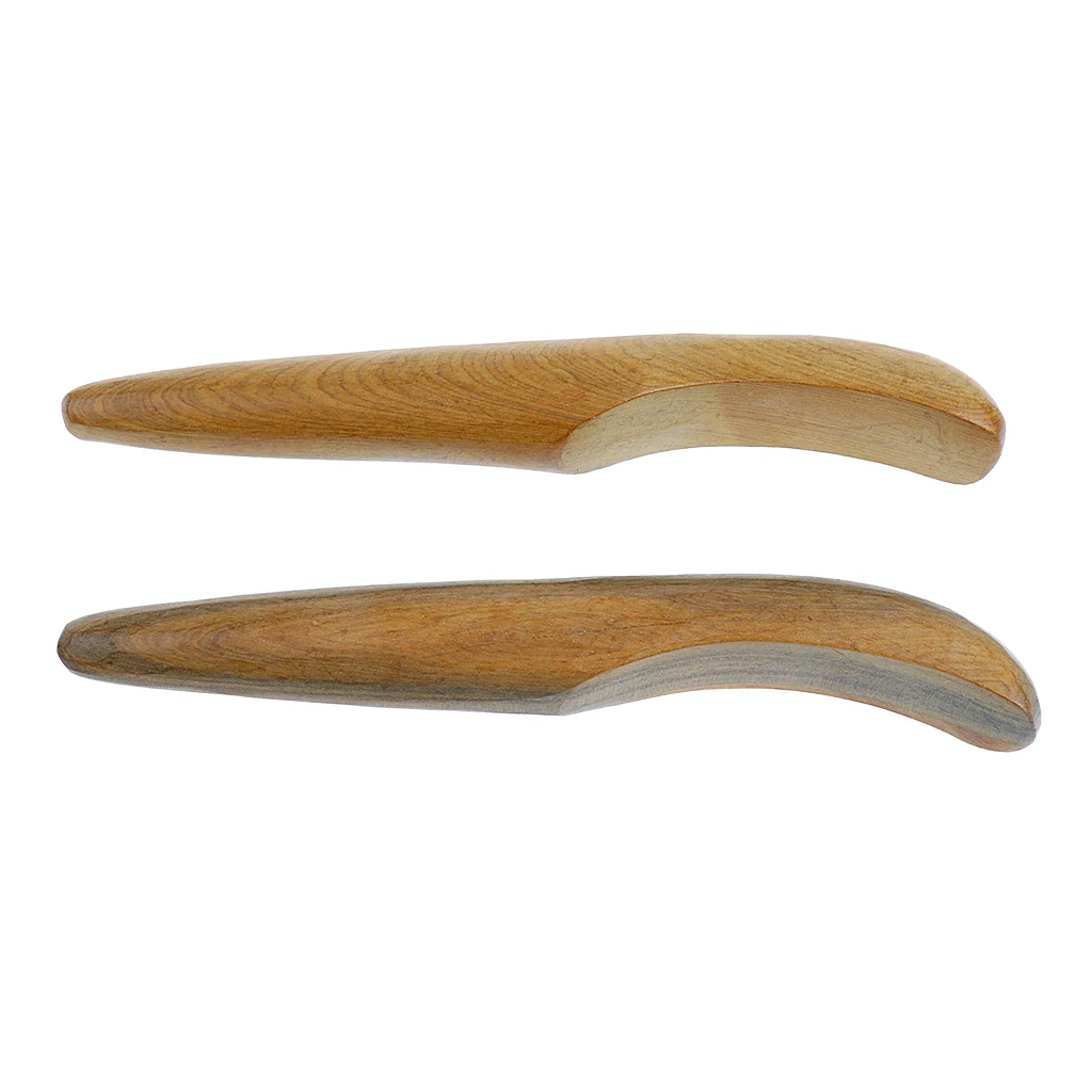 

2pcs Massage Tool Natural Scraping Stick Special Shape Salon SPA Massager