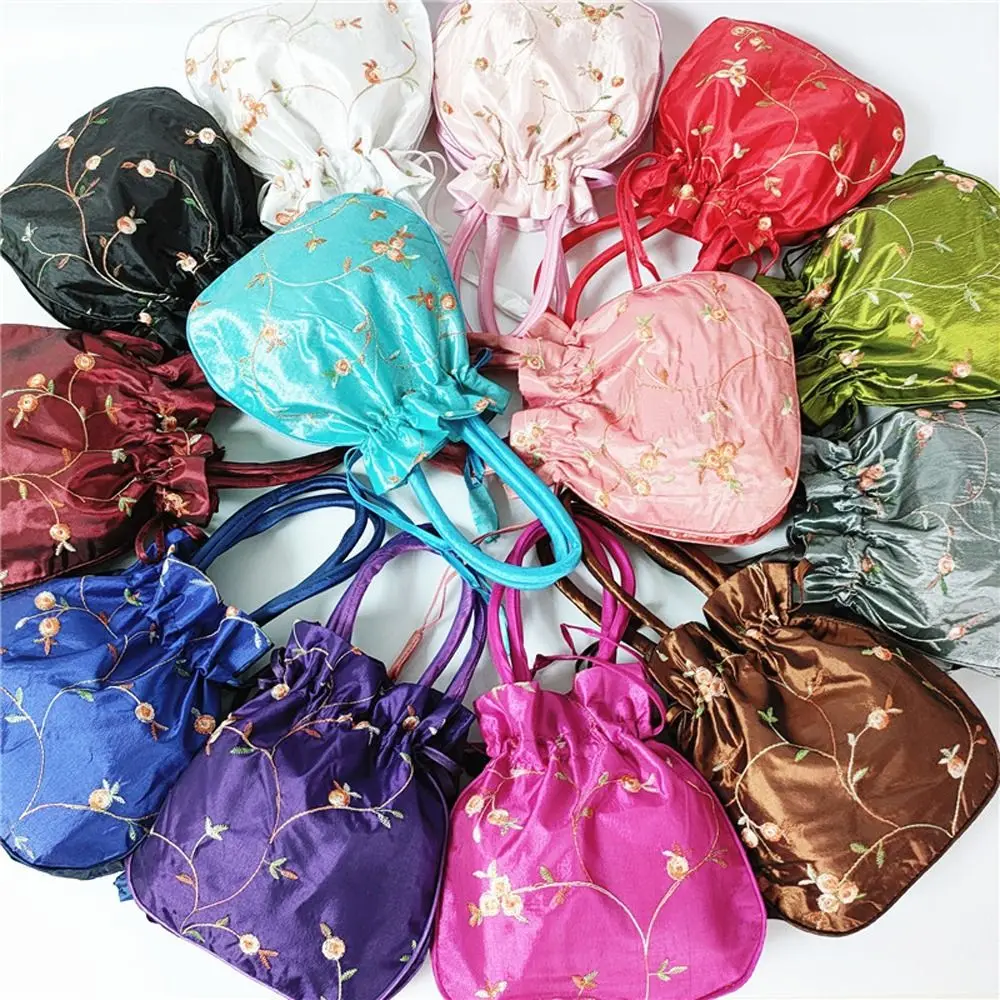 Geldbörsen, Taschen für Damenbinden, bestickte Damenhandtaschen, Blumenmuster, Handtaschen im Hanfu-Stil, Taschen mit Kordelzug, kleine Aufbewahrungstaschen, Schmuckverpackungstasche. – Detail 5