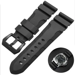 Green Orange Black Blue watch band Silicone Rubber Watchband men's 22mm 24mm For Panerai 111 441 386 Sport Soft Strap Free tools
