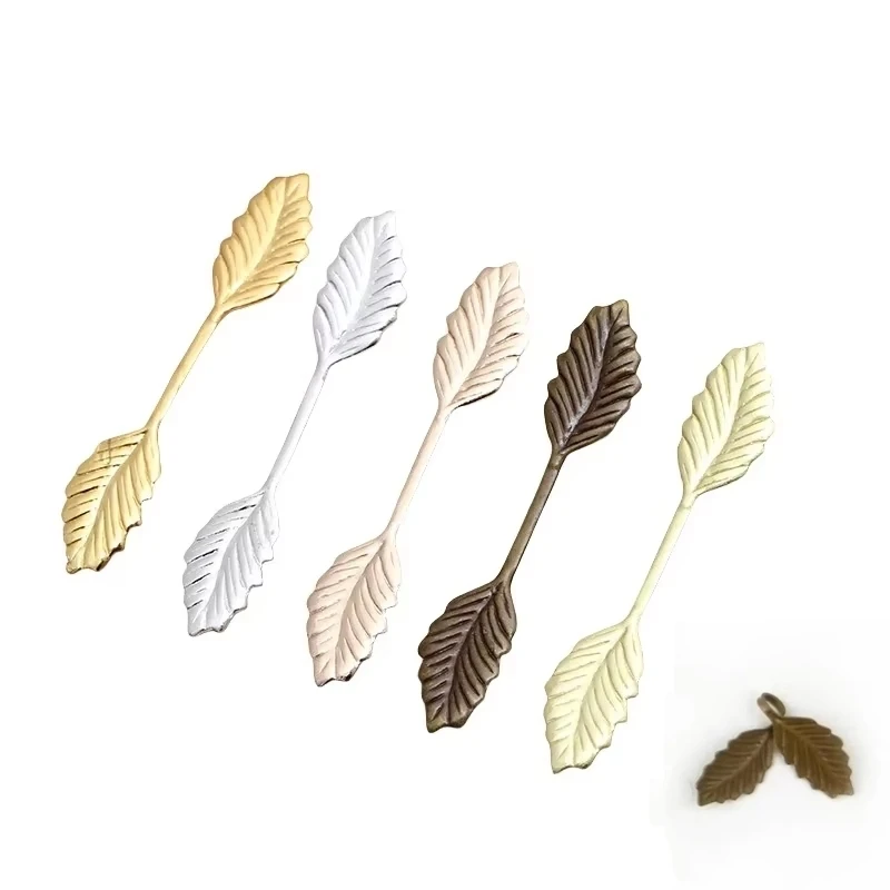 

BoYuTe Metal Brass Material Leaf Plate Findings DIY Jewelry Making Accessories Supplies