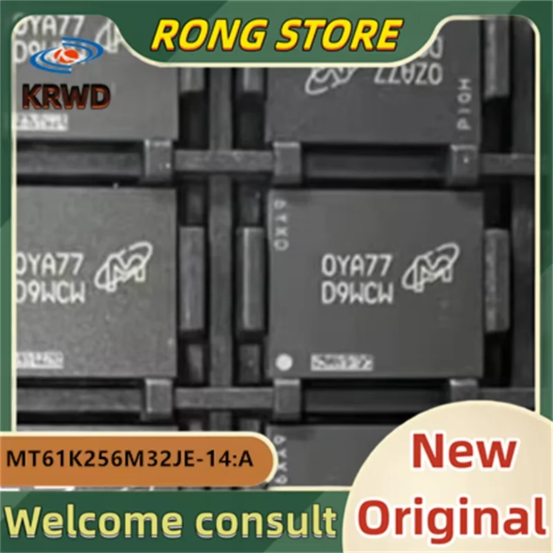 

(3PCS) D9WCW MT61K256M32JE-14:A MT61K256M32JE-14 DDR6 video memory New and Original Chip IC