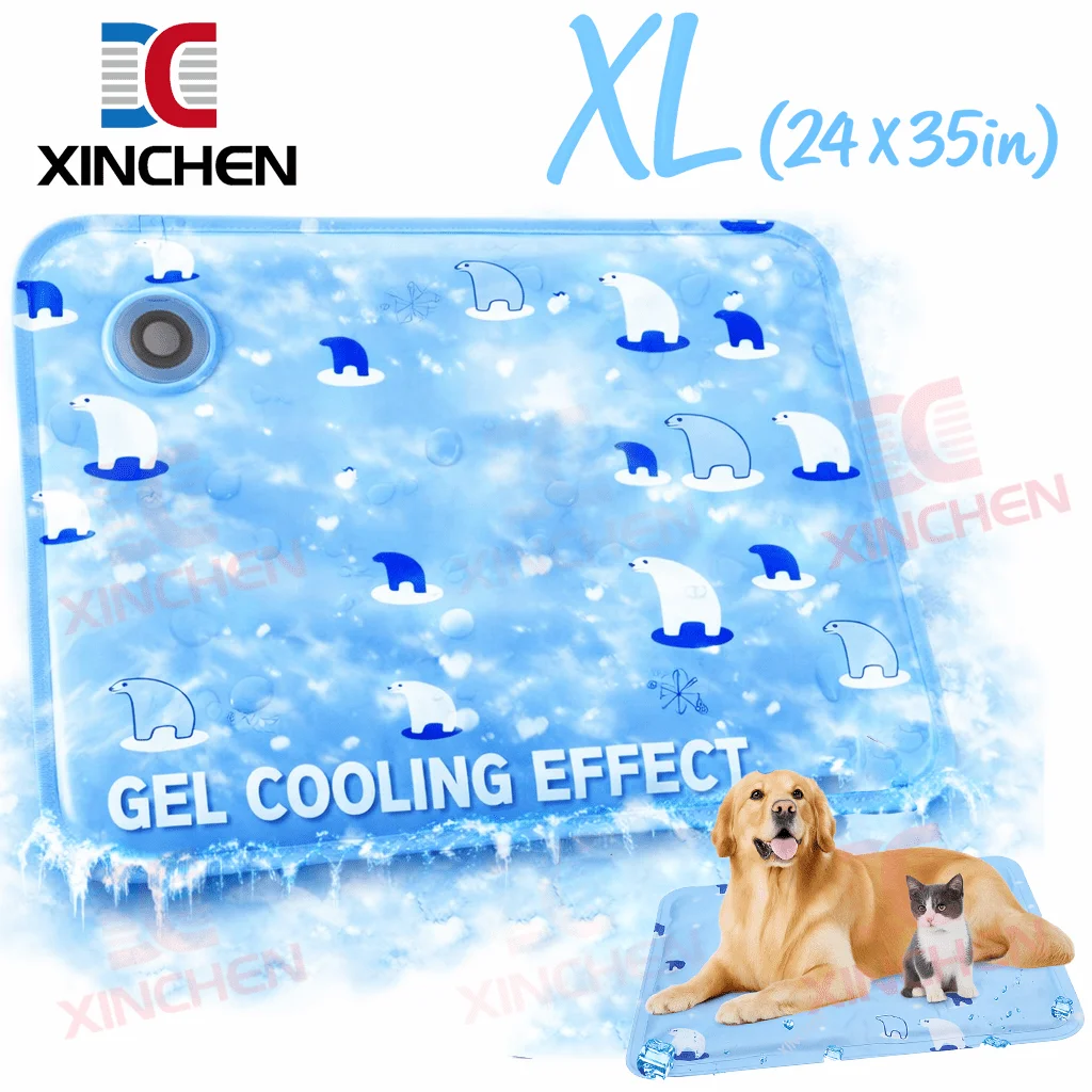 

Gel Cooling Mat For Dog Medium, Internal Cool Fiber For Pet, Durable Solid Self Cooling Gel Material, Pet Sleeping Pad For Crate, Bed, Indoor & Outdoor Floor, Car Seats, Washable, Gift For Pet In Summer 20*24inch