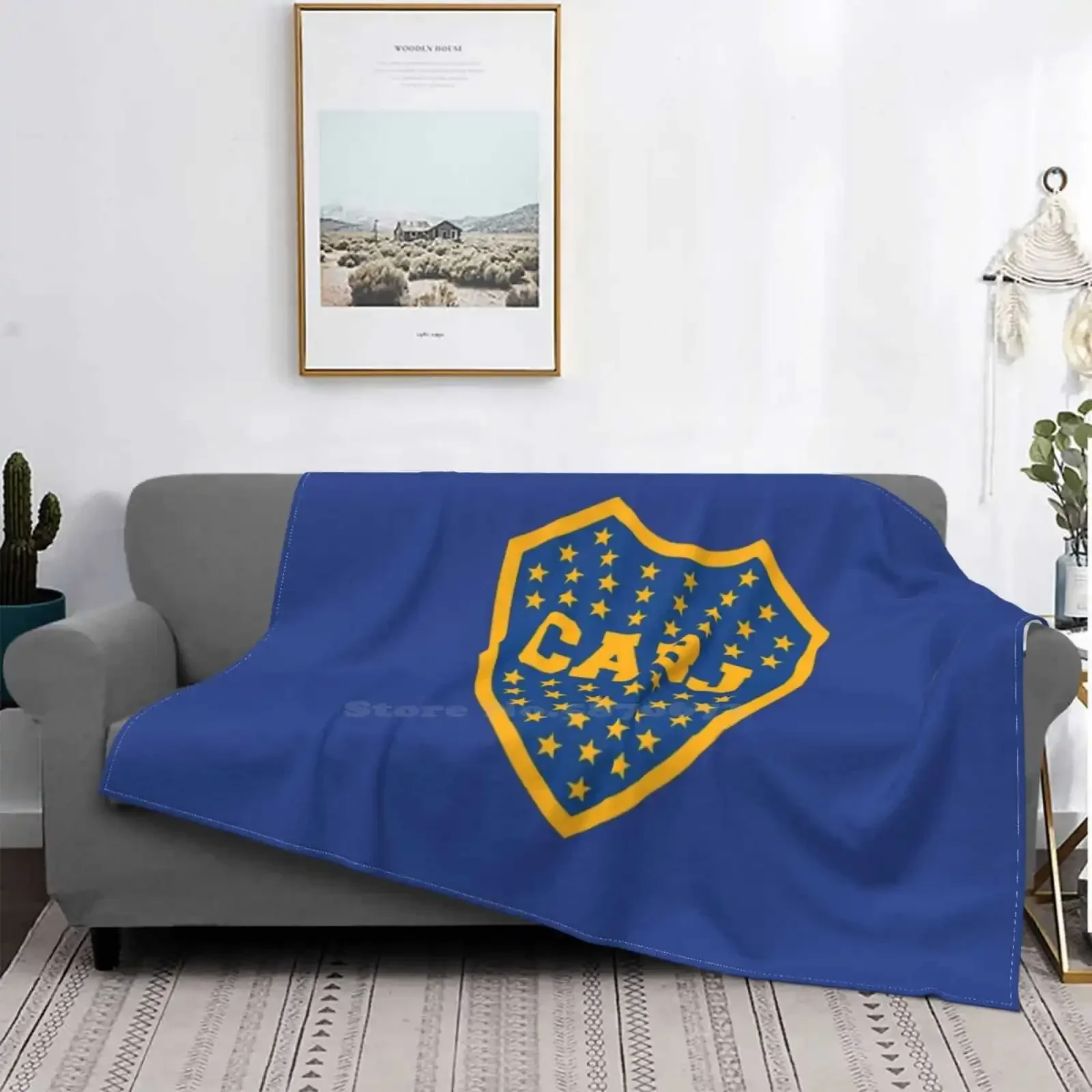 Shaggy Throw Soft Warm Blanket Sofa/Bed/Travel Love Gifts Mouth Juniors Argentina Club Machester United City Football Soccer