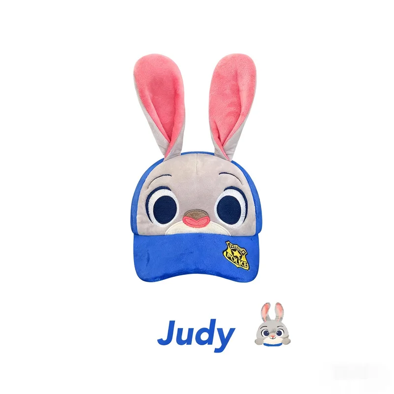 Casquette de baseball en peluche Zootopia Judy Nick, dessin animé mignon, polyvalent, chaud, coupe-vent, extérieur, décontracté, mode Fans, cadeau Surprise