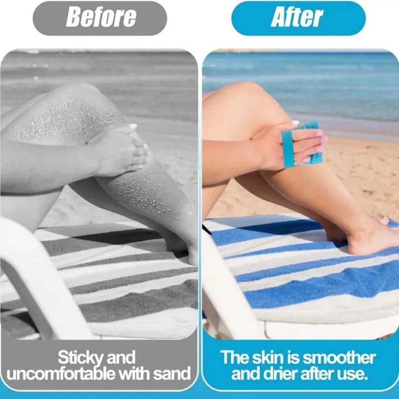 1pcs Soft Coral Fleece Outdoor Sand Remover for Sand Removal Beach Holiday Camping Remove Sand Dust Towel Scrubby Towel