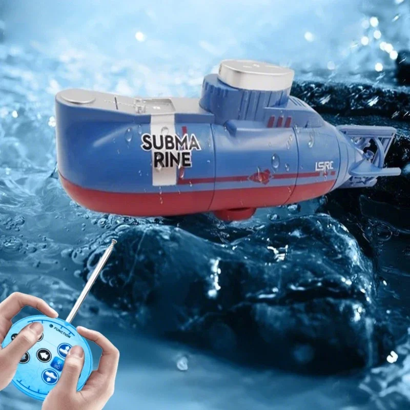Mini RC Boat 6CH Remote Control Submarine Radio Control Speedboat Electric Diving Model Outdoor Waterproof Toy Kid Birthday Gift