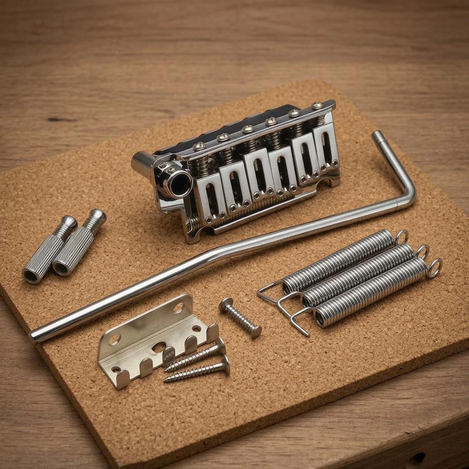 Double-Lock Tremolo Bridge Multiple Saddles Floyd-Type Rose Style Bridge Musical Parts Stable Tuning Metal