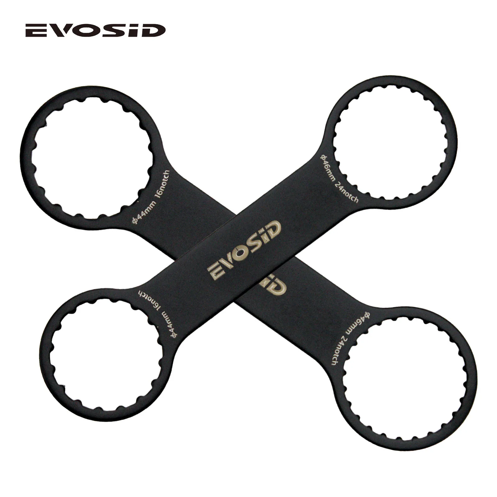 EVOSID MTB Bike Bottle Bracket Wrench Spanner Road Bicycle BB Wrench Removal Installation Tool BB44 bb46 16/24 Notch Fit BSA DUB