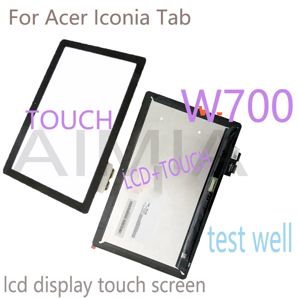 Aaa + 11.6 Polegada para acer iconia tab w700 display lcd tela de toque digitador assembléia painel vidro para acer iconia tab w700 lcd