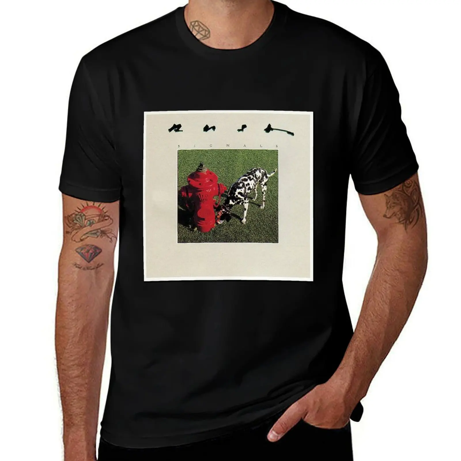 

SIGNALS Throw Pillow T-Shirt tees boys animal print Man t-shirt cheap stuff T-shirts for men cotton