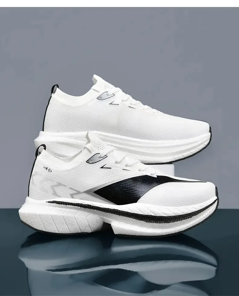 

Men's Air Cushion Running Shoes Men Sneakers Carbon Board Marathon Jogging Shoes Outdoor Sport Shoes Teenis Male Casual sneakers